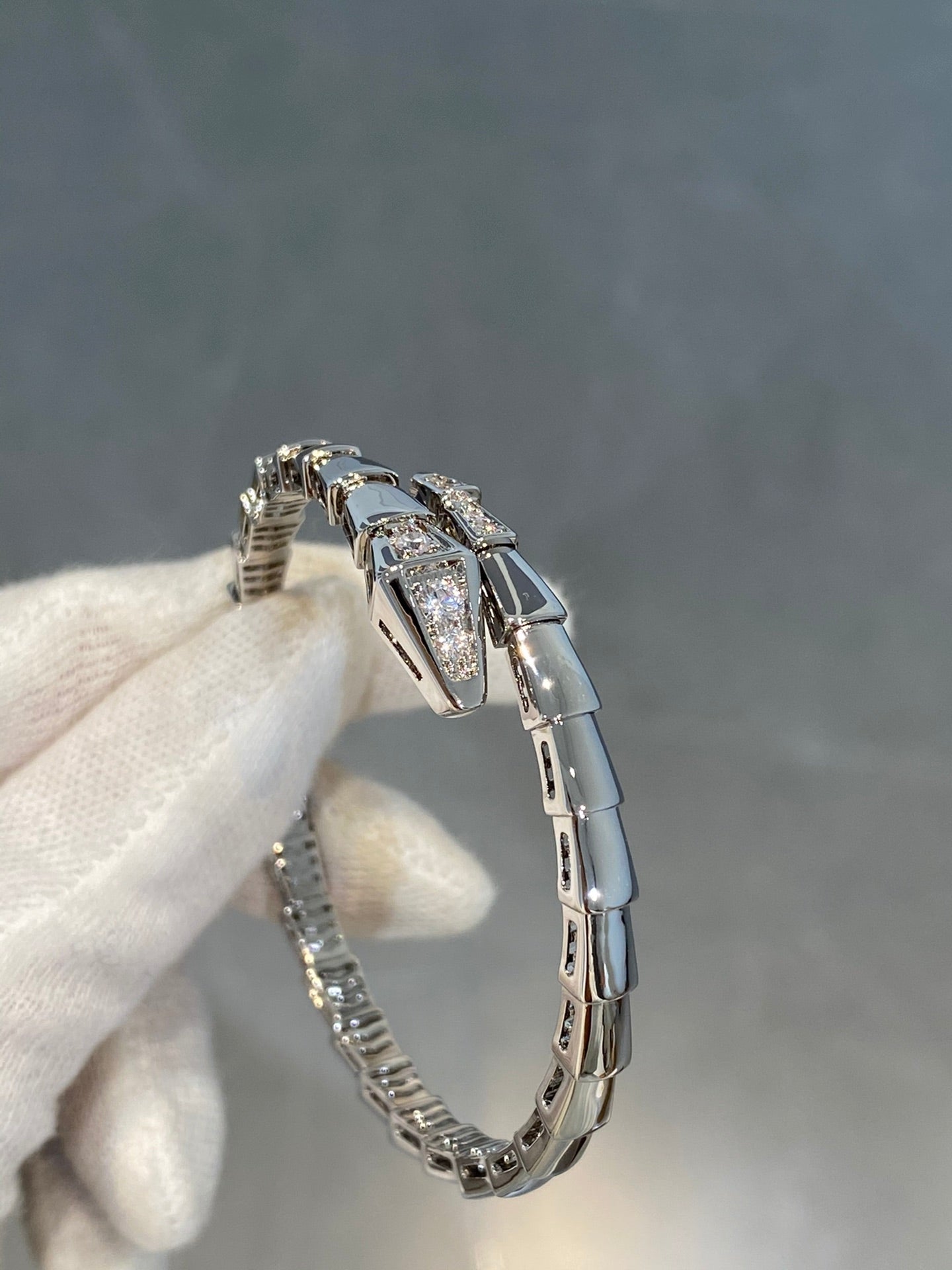 [Eterna Jewels]SCHLANGEN-ARMBAND DIAMANTEN SILBER