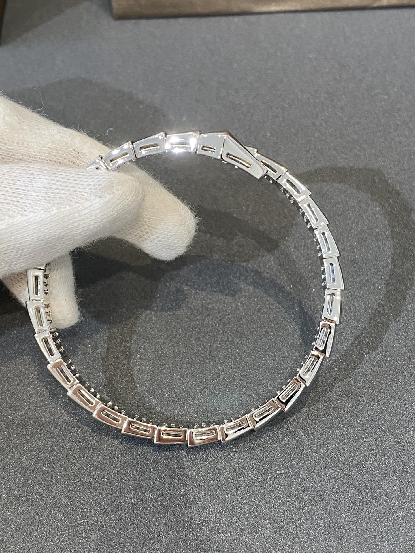[Eterna Jewels]SCHLANGEN-ARMBAND DIAMANTEN SILBER