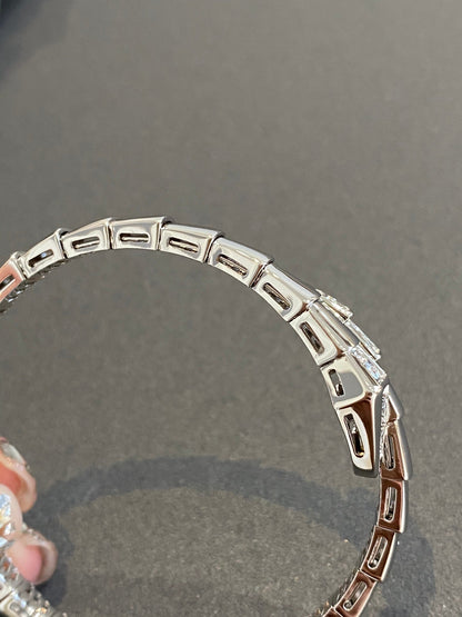 [Eterna Jewels]SCHLANGEN-ARMBAND DIAMANTEN SILBER