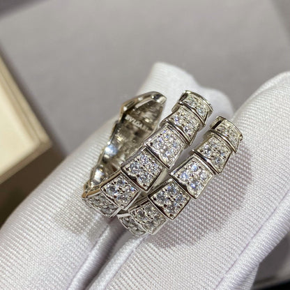 [Eterna Juwelen]SERPENTI DOPPELRING SILBER DIAMANT PAVÉ