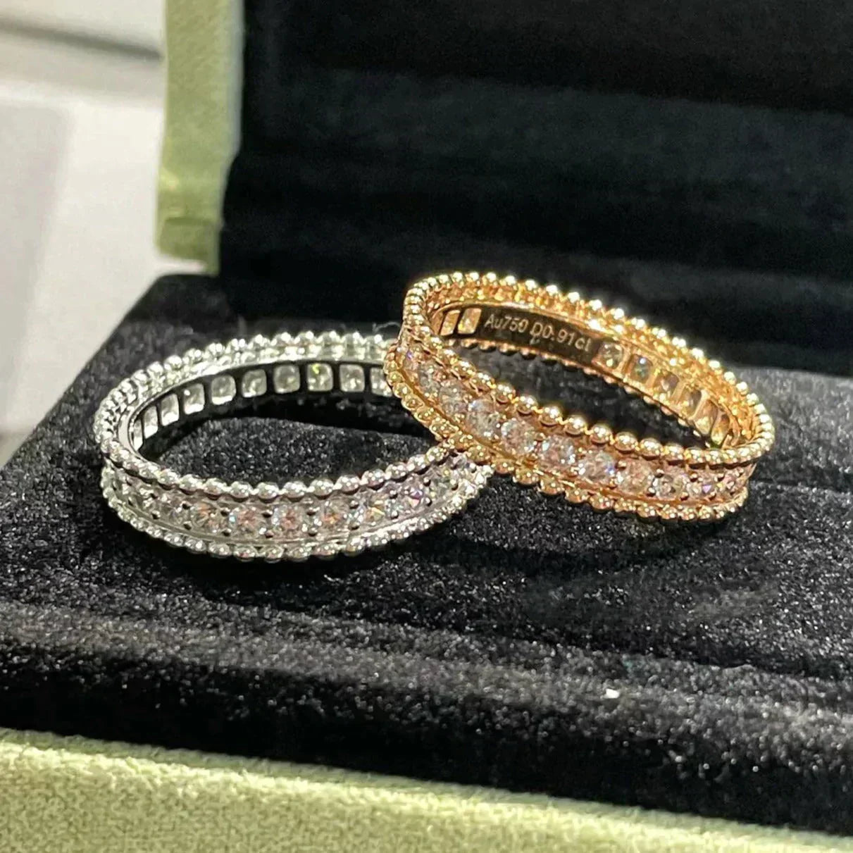 [Eterna Jewels]PERLEE DIAMANT ROSÉGOLD RING