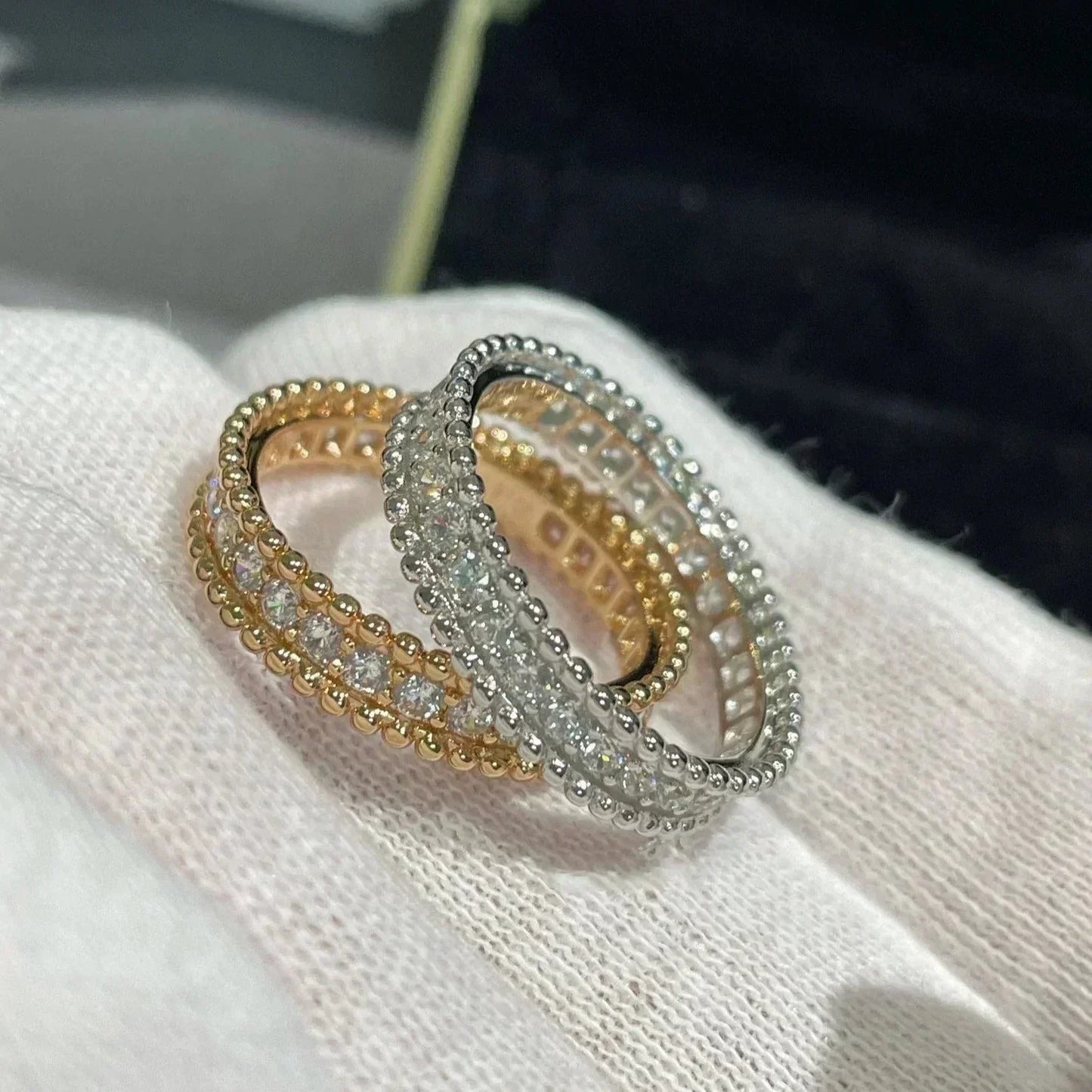 [Eterna Jewels]PERLEE DIAMANT ROSÉGOLD RING