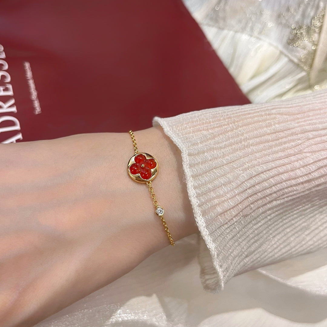 [エテルナジュエルズ]サンペンダント カーネリアンブレスレット