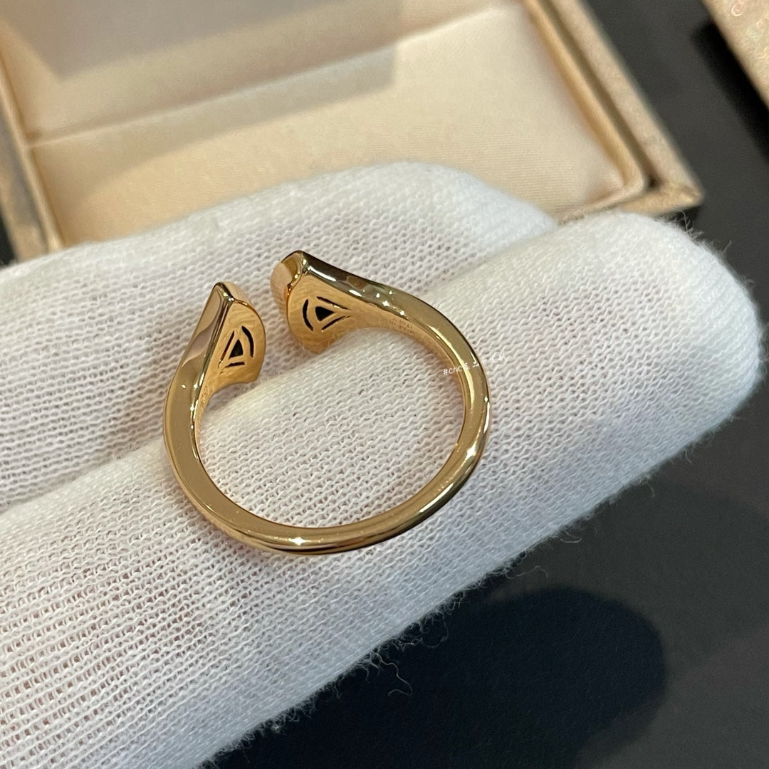 [Eterna Jewels]TRAUM MALACHIT DIAMANT OFFENER RING