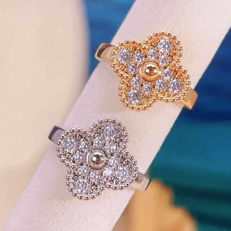 [Eterna Jewels]KLEEBLLATT-DIAMANTENRING