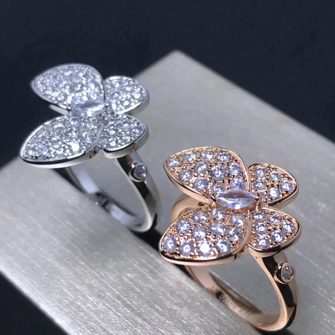[Eterna Jewels]SCHMETTERLING RING AUS ROSÉGOLD MIT DIAMANTEN
