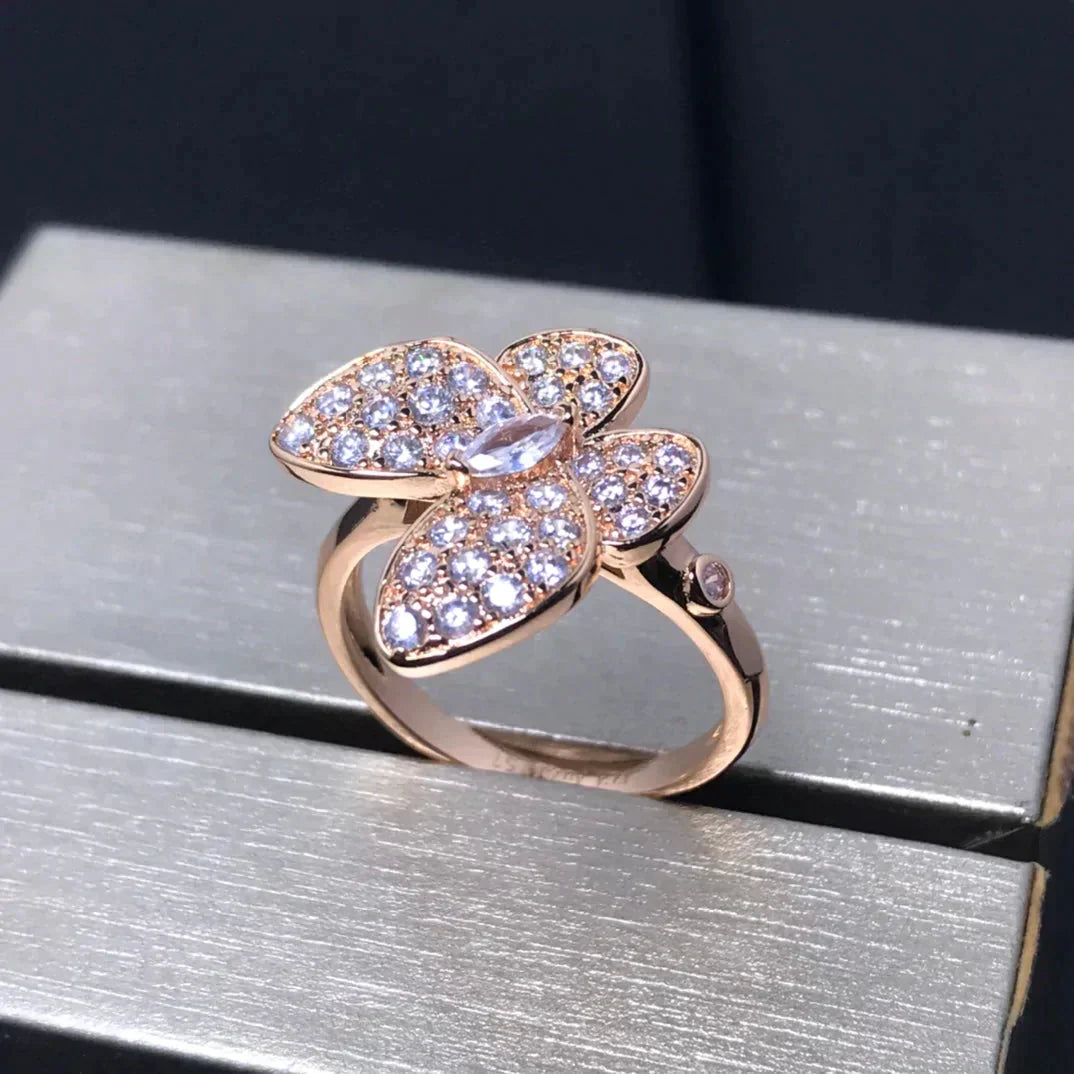 [Eterna Jewels]SCHMETTERLING RING AUS ROSÉGOLD MIT DIAMANTEN