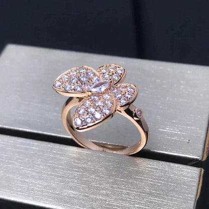 [Eterna Jewels]SCHMETTERLING RING AUS ROSÉGOLD MIT DIAMANTEN