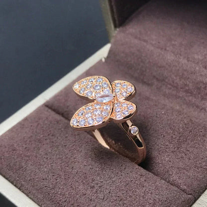 [Eterna Jewels]SCHMETTERLING RING AUS ROSÉGOLD MIT DIAMANTEN