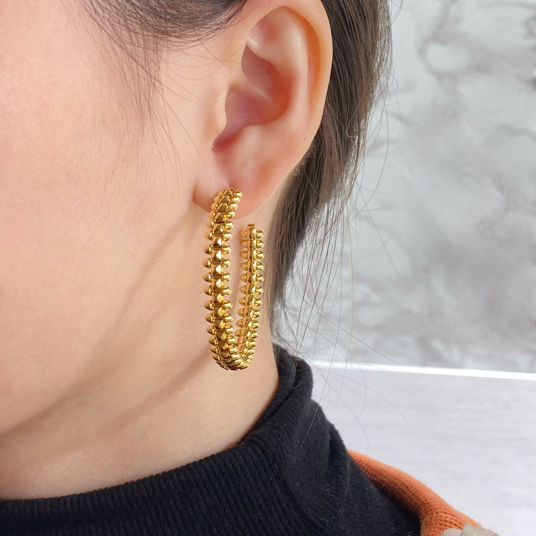 [Eterna Jewels]CLASH HOOP LARGE EARRINGS