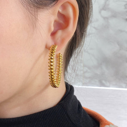 [Eterna Jewels]CLASH HOOP LARGE EARRINGS