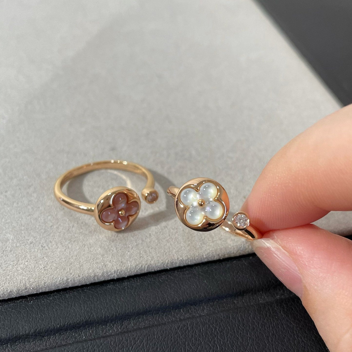 [Eterna Jewels]SUN 1 DIAMANT ROSA PERLMUTTRING