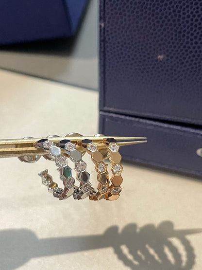 [Eterna Jewels]Hohler Vierblättriger Kleeblatt Blumenform Ring