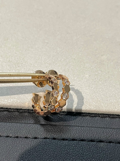[Eterna Jewels]Hohler Vierblättriger Kleeblatt Blumenform Ring