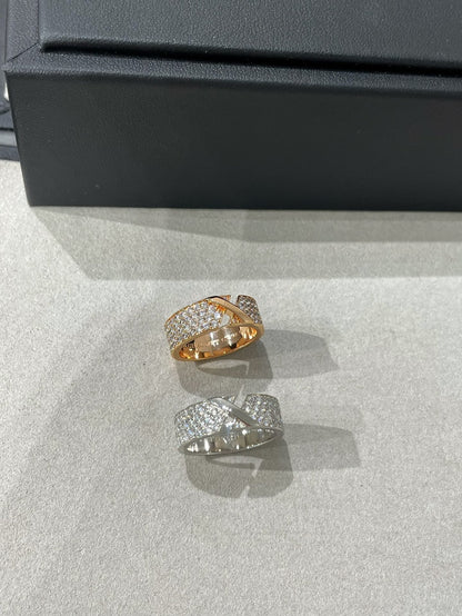 [Eterna Jewels]LIENS EVIDENCE DIAMANT-PAVÉ-RING