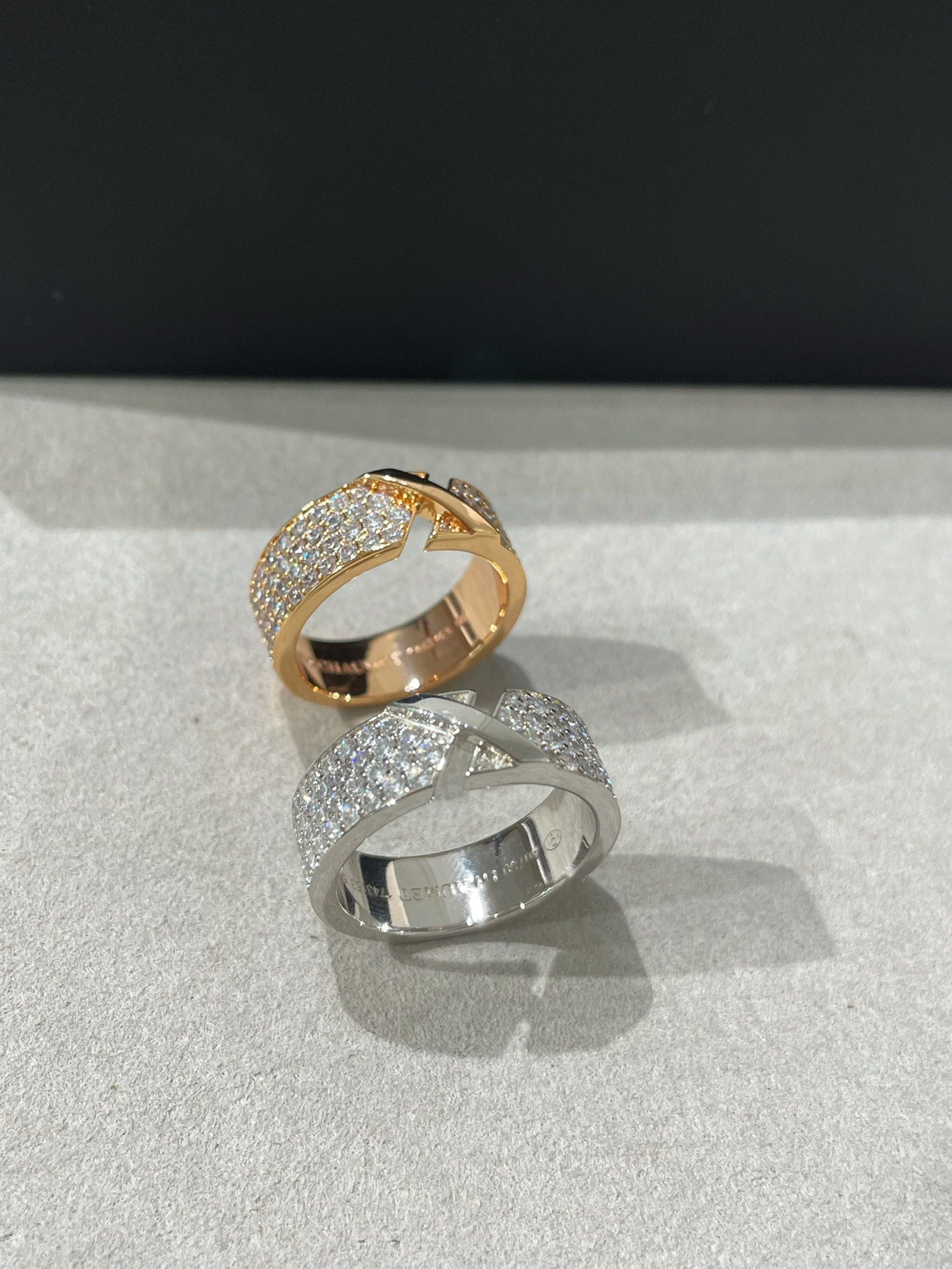 [Eterna Jewels]LIENS EVIDENCE DIAMANT-PAVÉ-RING
