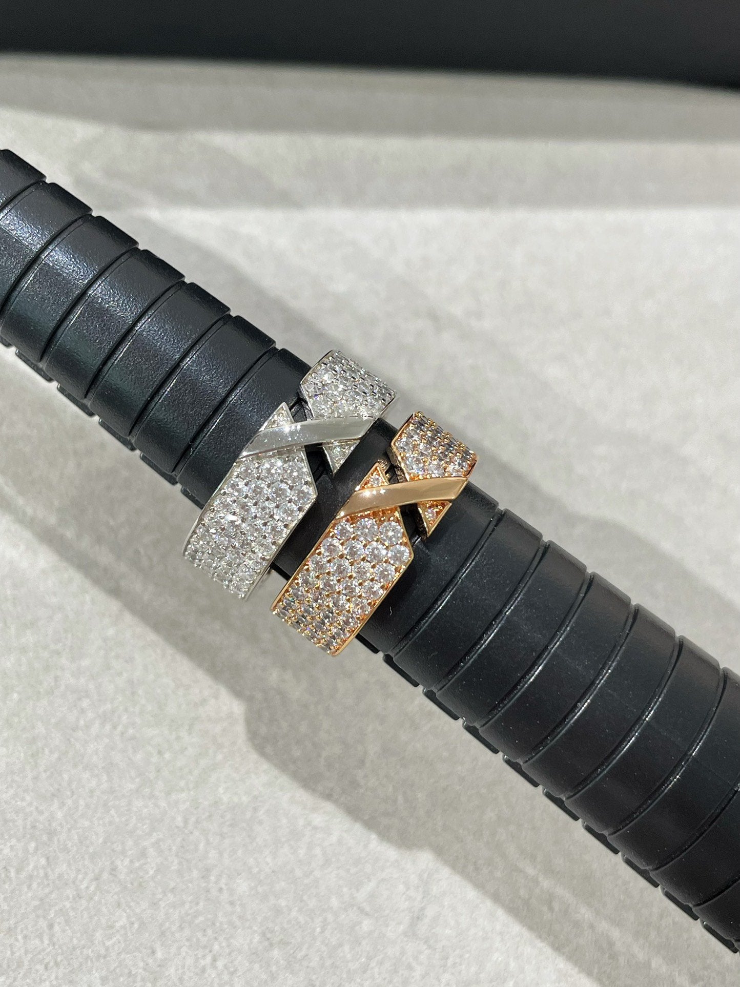 [Eterna Jewels]LIENS EVIDENCE DIAMANT-PAVÉ-RING