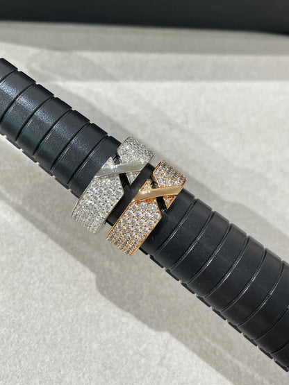 [Eterna Jewels]LIENS EVIDENCE DIAMANT-PAVÉ-RING