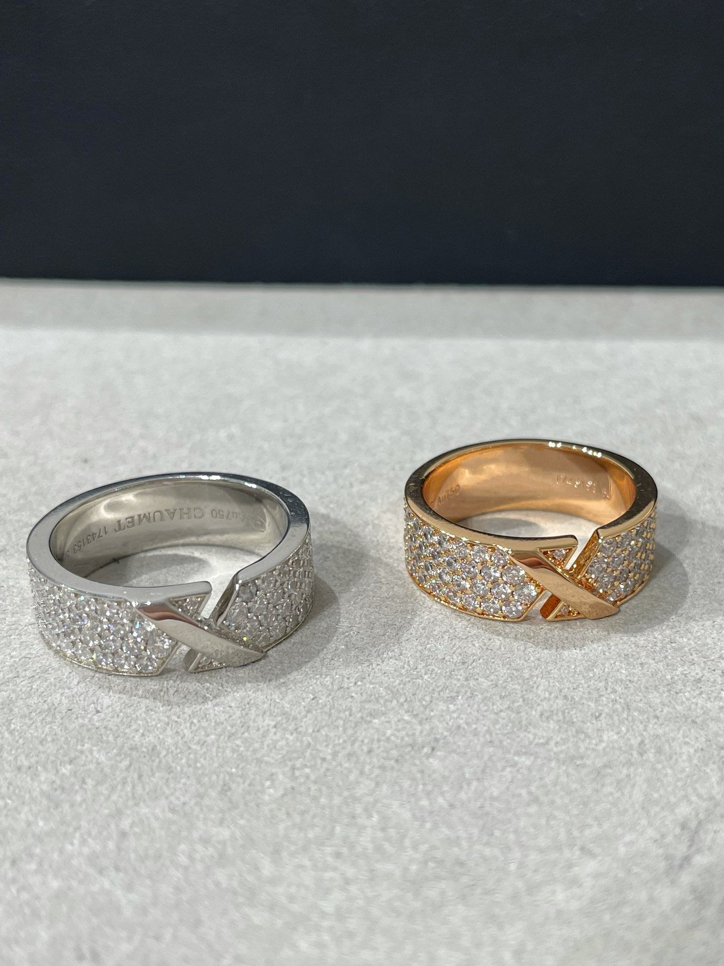 [Eterna Jewels]LIENS EVIDENCE DIAMANT-PAVÉ-RING
