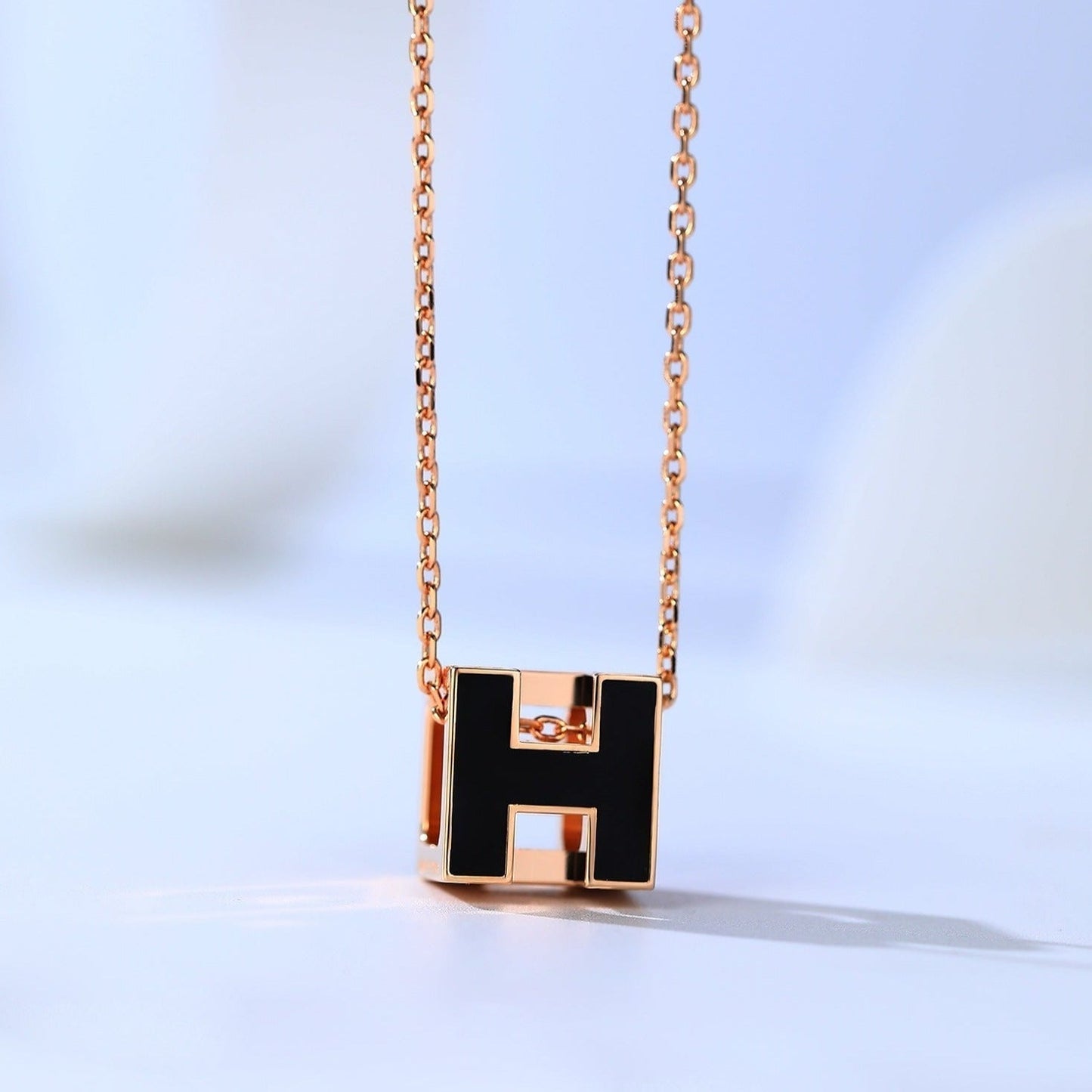 [Eterna Jewels]H CAGE ROSÉGOLD-HALSKETTE