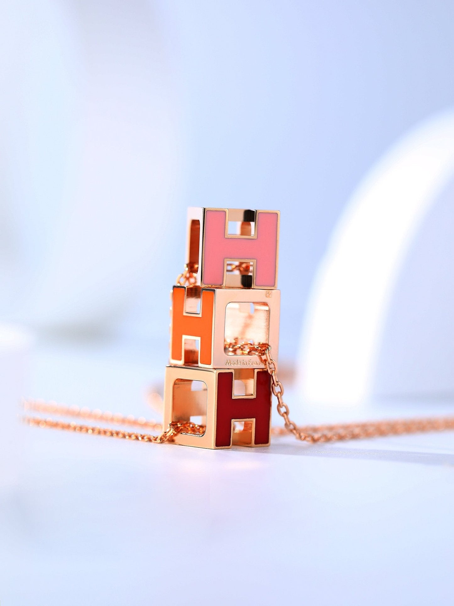 [Eterna Jewels]H CAGE ROSÉGOLD-HALSKETTE
