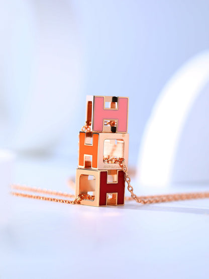 [Eterna Jewels]H CAGE ROSÉGOLD-HALSKETTE