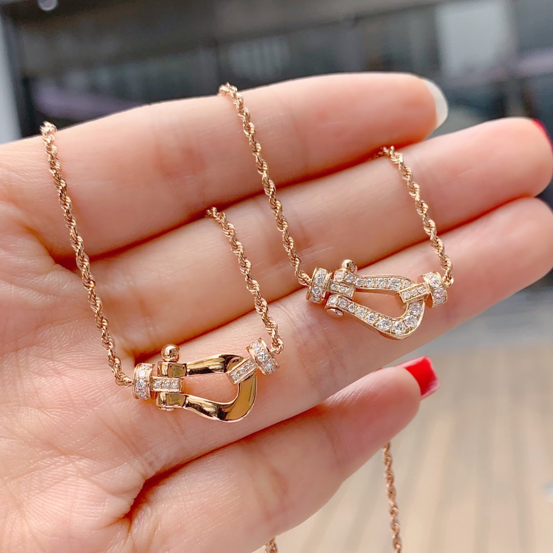 [Eterna Jewels]FORCE 10 HALSOMHÄNGES AUS ROSÉGOLD MIT DIAMANTEN