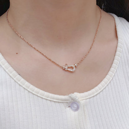 [Eterna Jewels]FORCE 10 HALSOMHÄNGES AUS ROSÉGOLD MIT DIAMANTEN