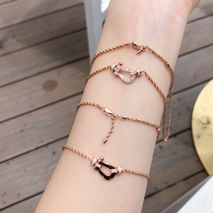 [Eterna Jewels]FORCE 10 HALSOMHÄNGES AUS ROSÉGOLD MIT DIAMANTEN