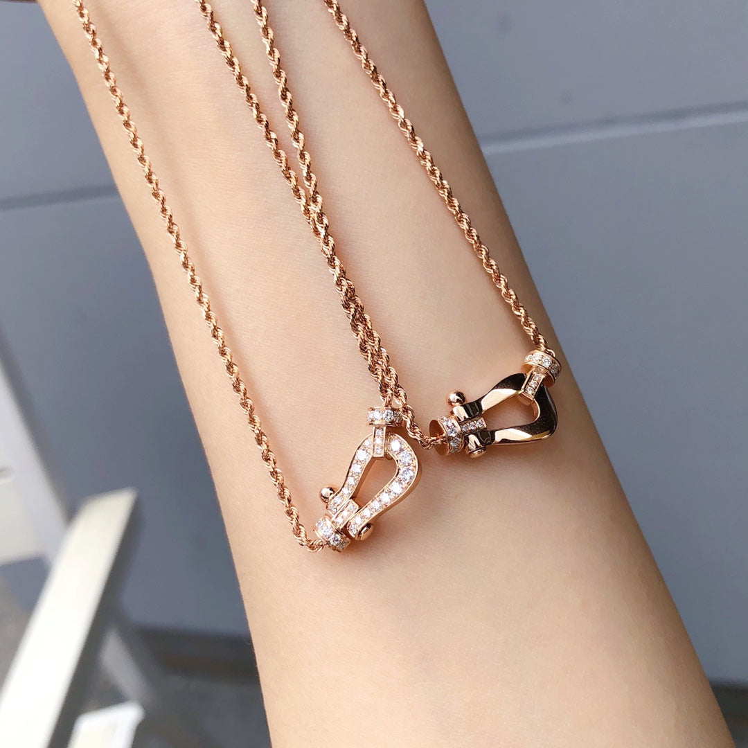 [Eterna Jewels]FORCE 10 HALSOMHÄNGES AUS ROSÉGOLD MIT DIAMANTEN