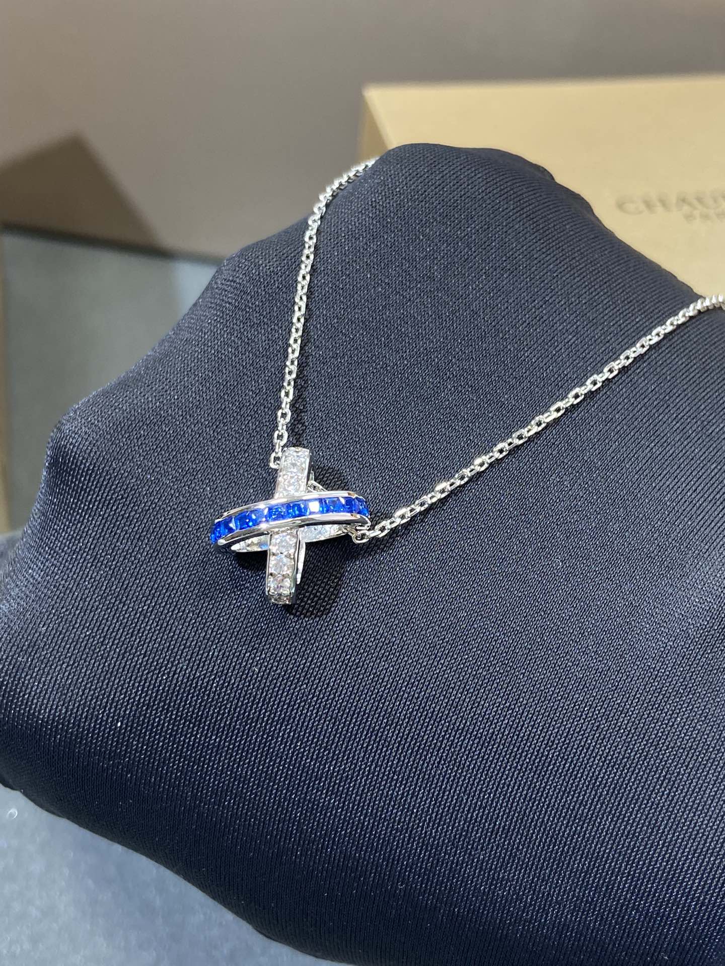 [Eterna Jewels]LIENS DIAMOND SILBERHALSKETTE