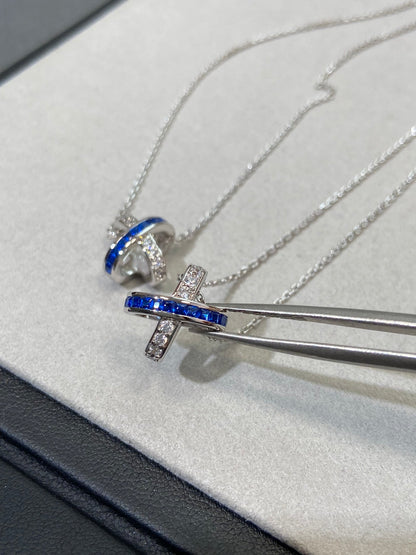 [Eterna Jewels]LIENS DIAMOND SILBERHALSKETTE