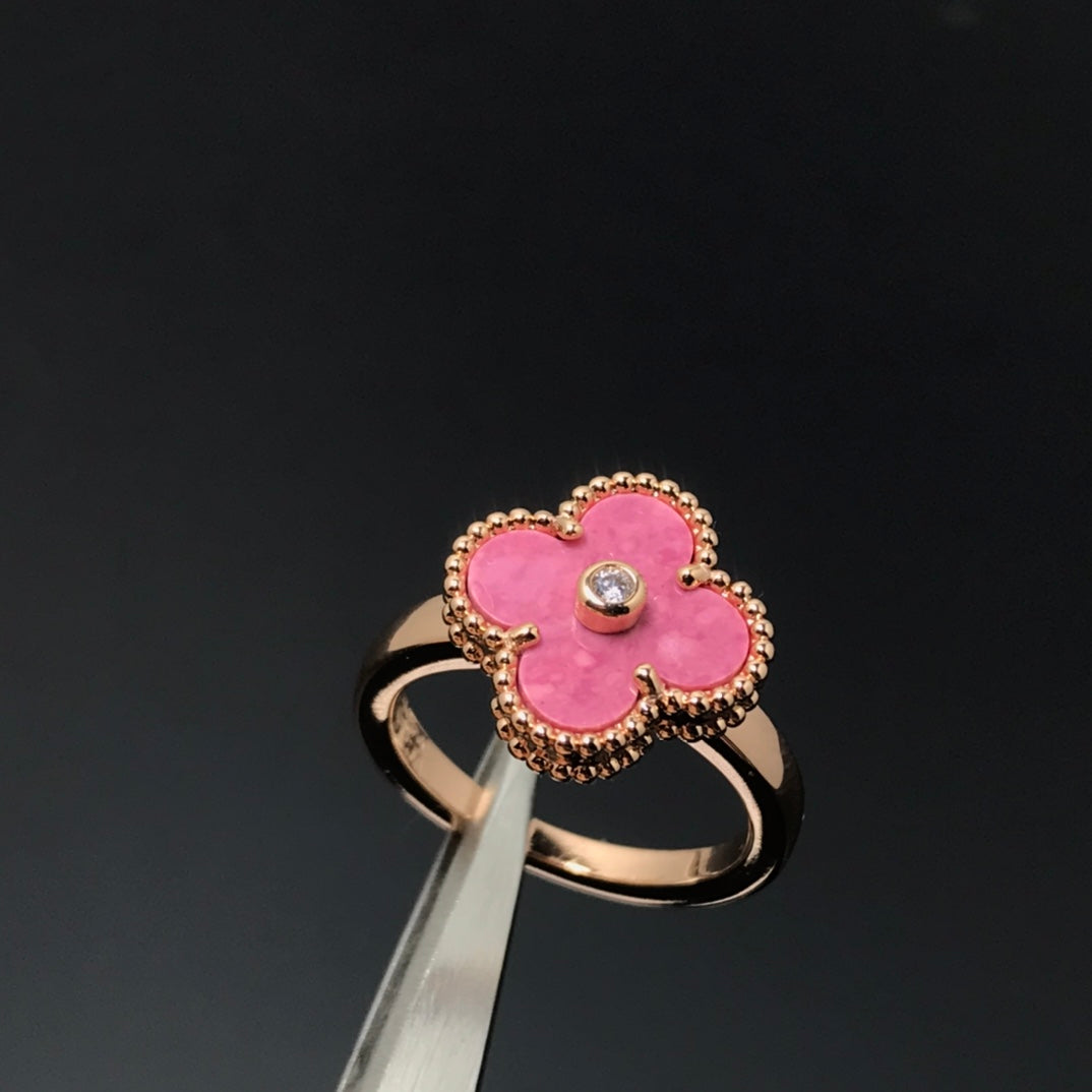 [Eterna Jewels]KLEE-RHODONIT-ROSE-GOLD-RING
