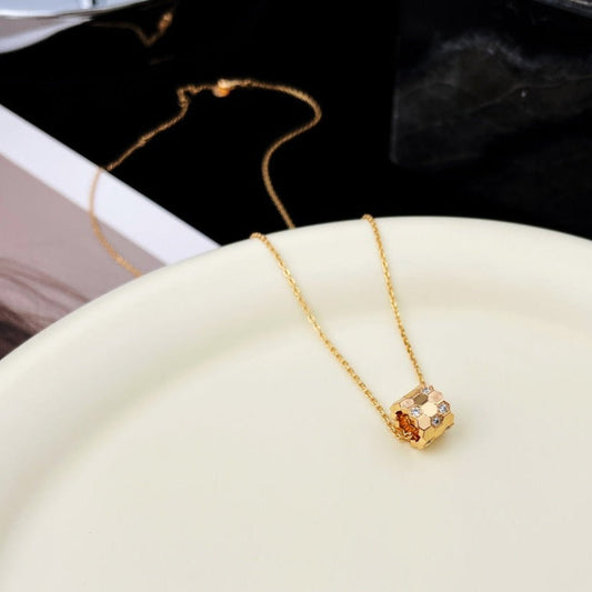 [Eterna Jewels]BEE MINI ANHÄNGER DIAMANTENHALSKETTE