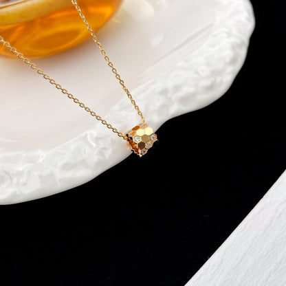 [Eterna Jewels]BEE MINI ANHÄNGER DIAMANTENHALSKETTE