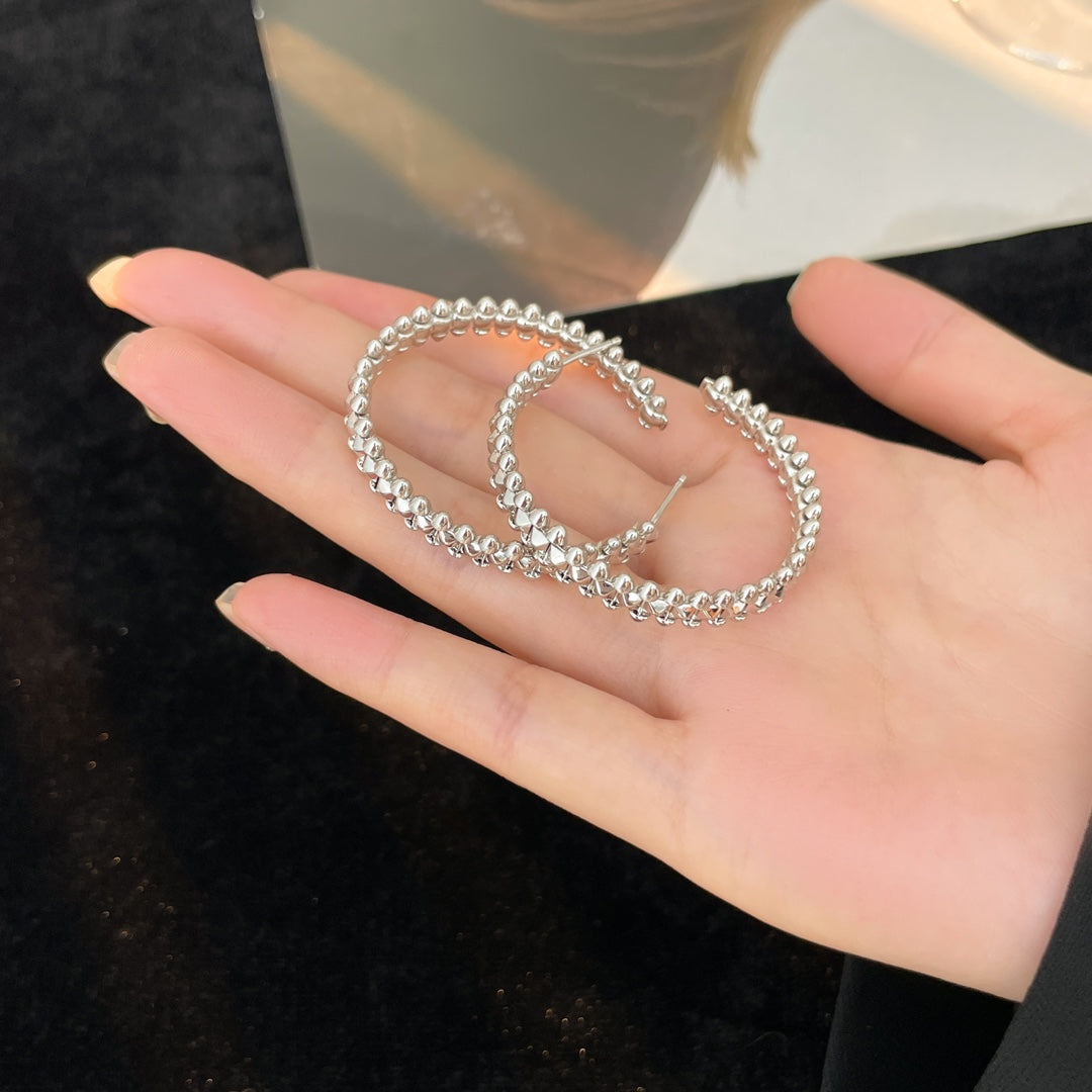 [Eterna Jewels]CLASH HOOP LARGE EARRINGS