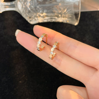 [Eterna Jewels]BEE LOVE DIAMOND CREOLEN