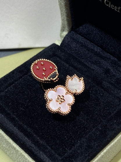 [Eterna Jewels]LUCKY 3 MOTIV RING AUS ROSÉGOLD