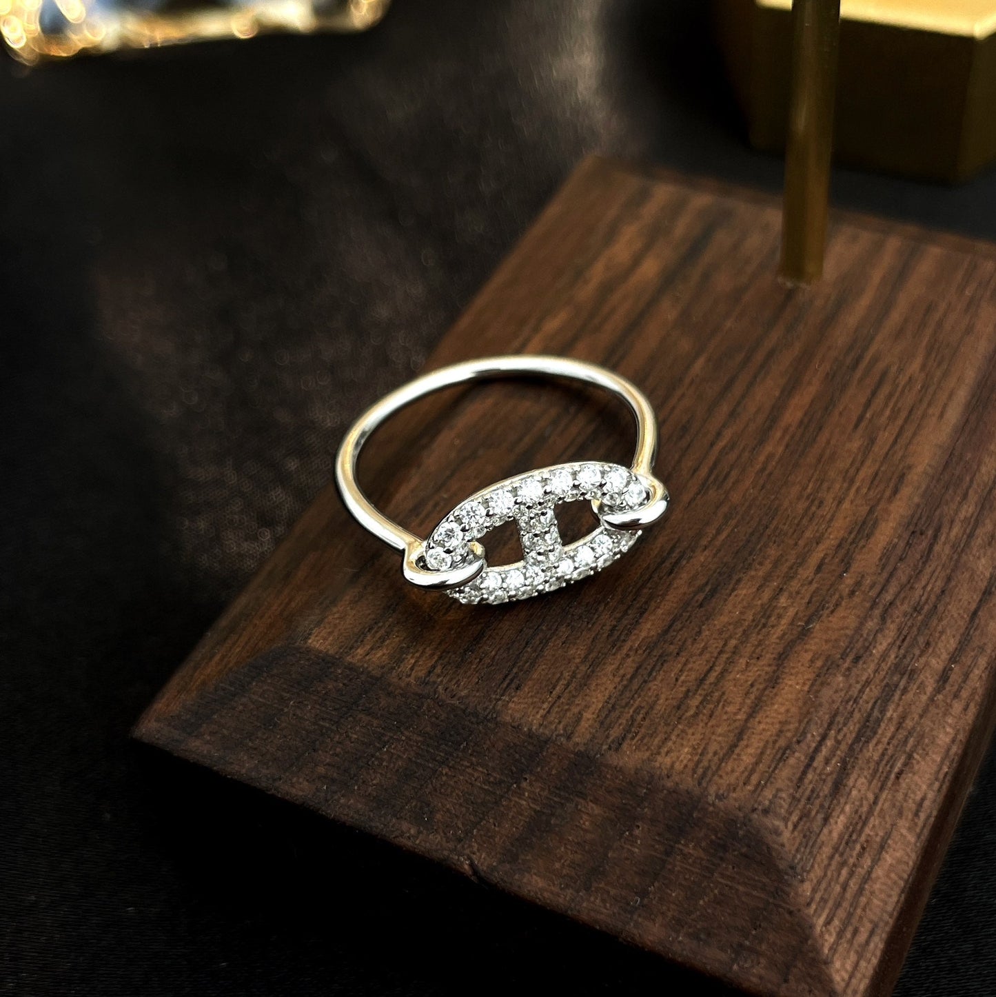 [Eterna Jewels]RONDE KLEINER SILBER-DIAMANTENRING