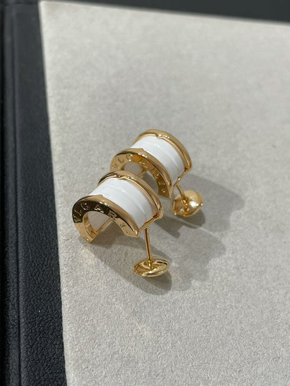 [Eterna Jewels]ZERO 1 OHRRINGE AUS ROSÉGOLD UND KERAMIK