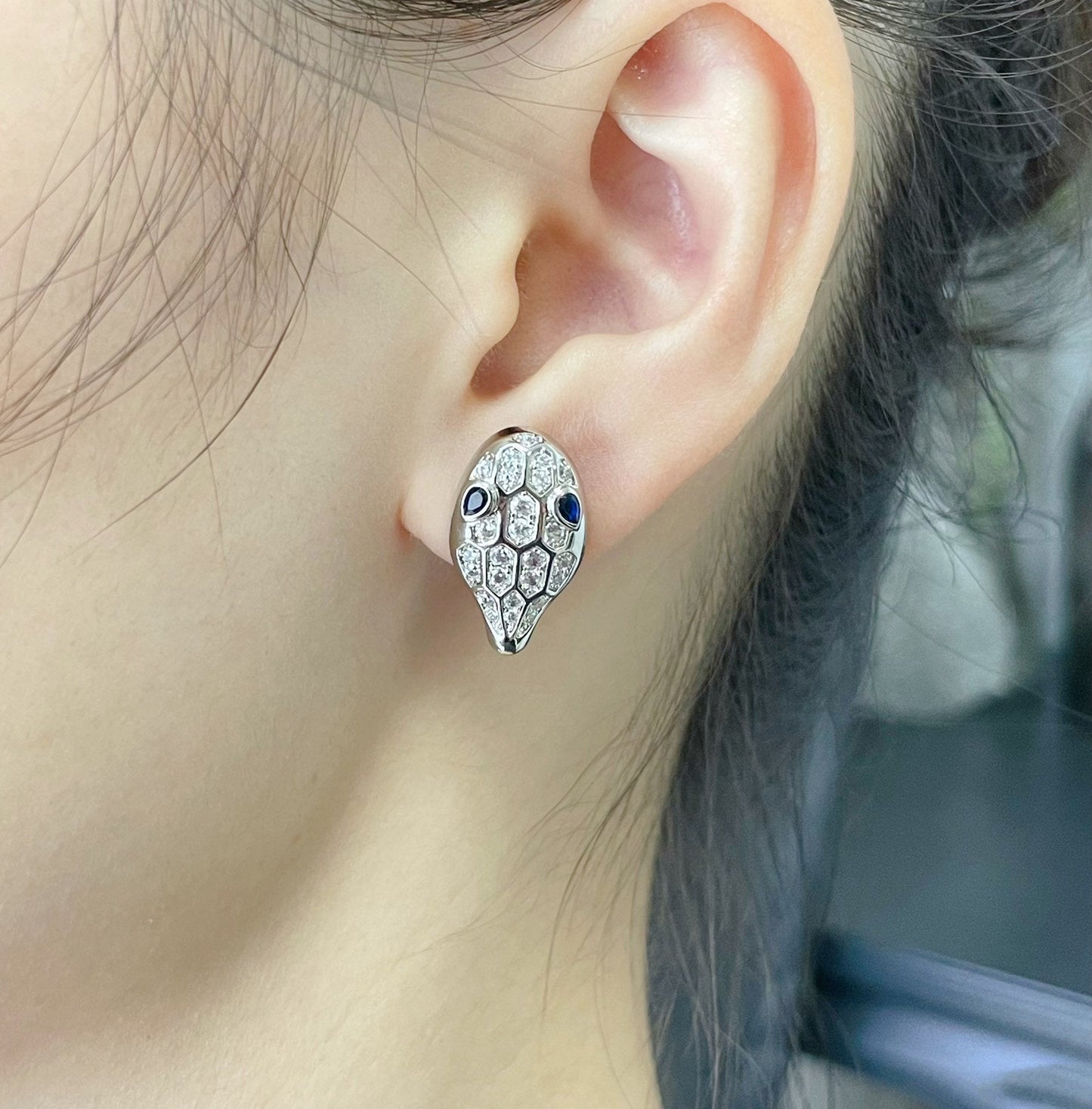 [Eterna Jewels]SCHLANGEN-DIAMANT-OHRSTECKER