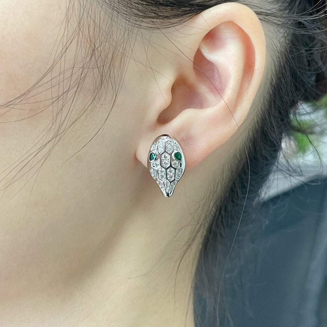 [Eterna Jewels]SCHLANGEN-DIAMANT-OHRSTECKER