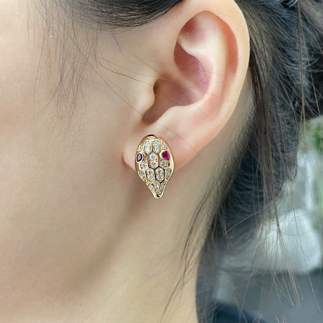 [Eterna Jewels]SCHLANGEN-DIAMANT-OHRSTECKER