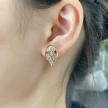 [Eterna Jewels]SCHLANGEN-DIAMANT-OHRSTECKER