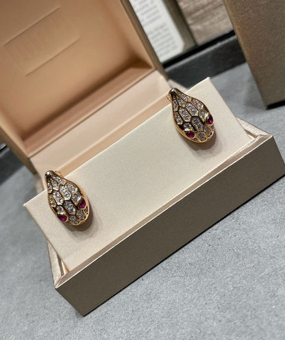 [Eterna Jewels]SCHLANGEN-DIAMANT-OHRSTECKER