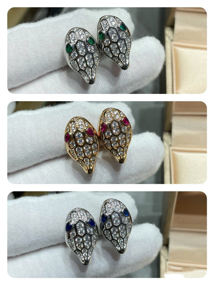 [Eterna Jewels]SCHLANGEN-DIAMANT-OHRSTECKER