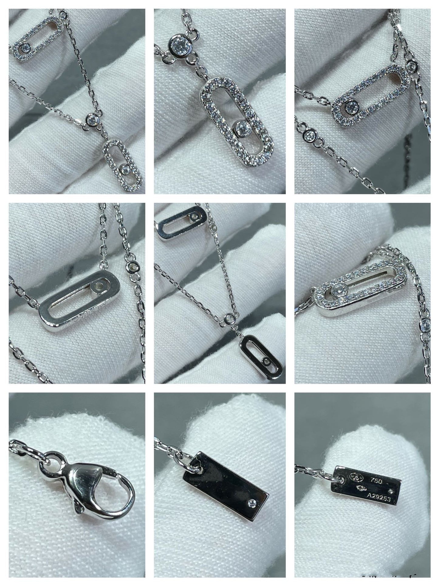 [Eterna Jewels]HALSKEKETTE MIT 2 REIHE DIAMANTEN