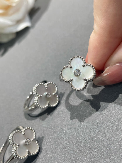[Eterna Jewels]KLEEB LÜNETTE SILBER MOP DIAMANTENRING