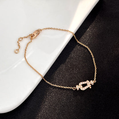 [Eterna Jewels]FORCE 10 VOLLBESETZTE DIAMANTSCHNALLE GLIEDERHALSKEITE MINI MODELL