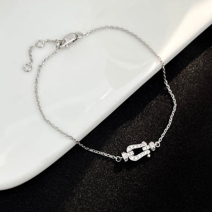 [Eterna Jewels]FORCE 10 VOLLBESETZTE DIAMANTSCHNALLE GLIEDERHALSKEITE MINI MODELL